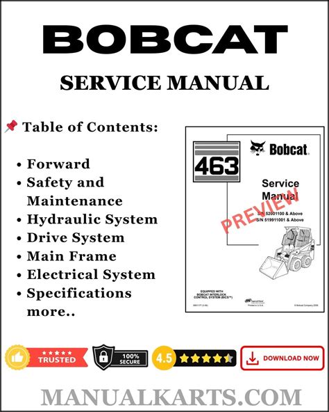 BOBCAT CT4045 HST COMPACT TRACTOR Pdf SERVICE REPAIR MANUAL – Manualkarts