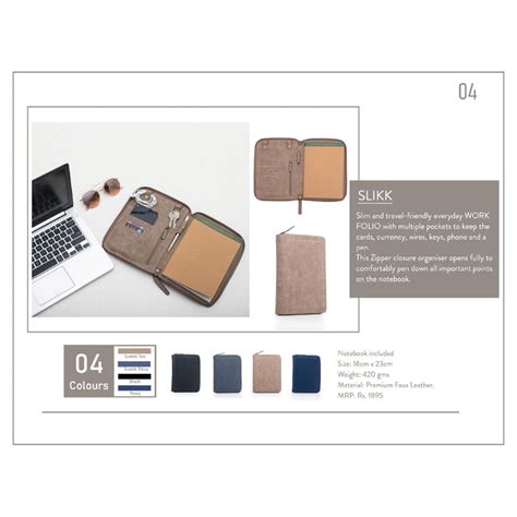 OBLIQUE SLIKK WORK FOLIO — Metro Corporate Concepts
