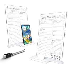 Clickedin Aesthetic to Do Planner Transparent Writing Acrylic Board for ...