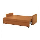 FRIHETEN 3-seat sofa-bed, Faringe brown-orange - IKEA