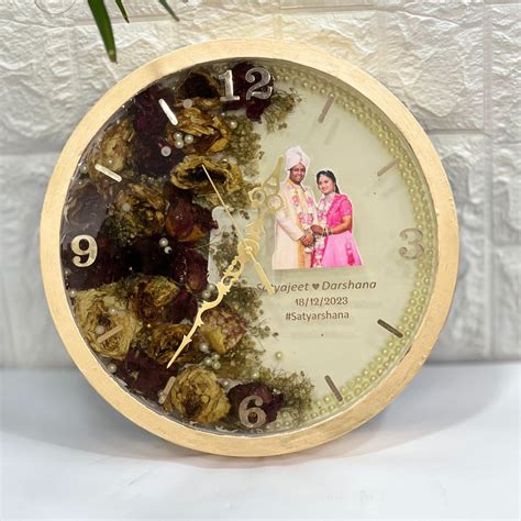 Beautiful Teakwood Varmala Preservation Wall Clock – ClassyArtZ.com