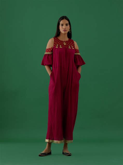 Aparajita - Red (Jumpsuit) - 5elements