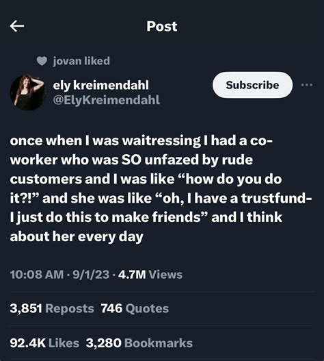 We all have that one coworker who “doesn’t need to work here” 😭 : r/KitchenConfidential