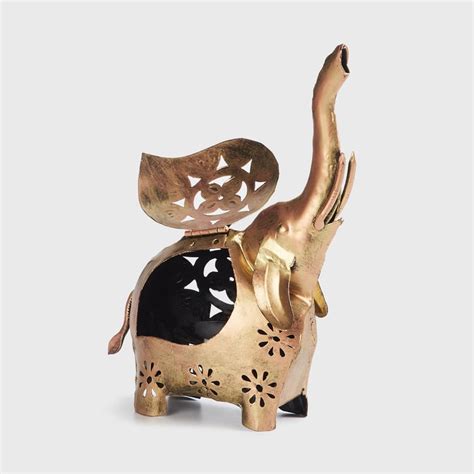 Buy Corsica Mystic India Elephant Figurine T-Light Holder from Corsica ...