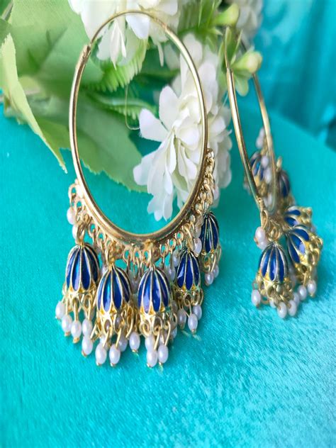 Blue Ananya Chandbalis – Vibrant Colours
