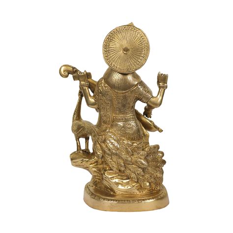 BRASS 15 IN SARASWATHI WITH BASE – Ragaarts
