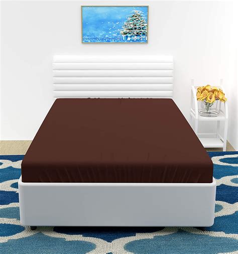 VOMZER- Home 300 TC Microfiber Solid & Plain Bedsheet for Single Bed ...