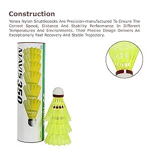 Buy Yonex Mavis 350 Nylon Shuttlecock (Red) Online at Low Prices in ...