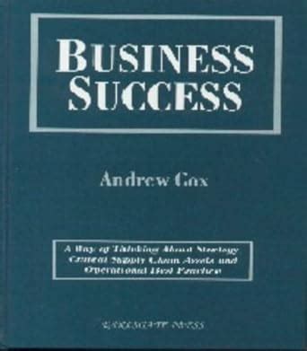 Buy Business Success: A Way of Thinking About Strategy, Critical Supply ...
