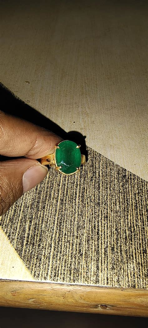 S KUMAR GEMS & JEWELS Certified 5.25 Ratti Natural Emerald (Panna ...