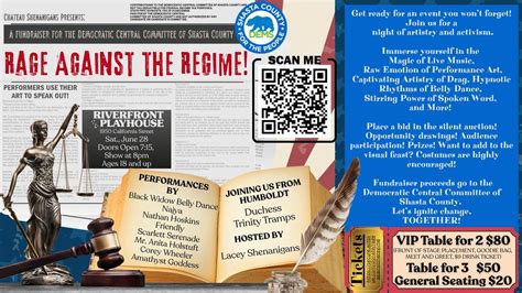 Rage Against the Regime! A Variety Show Fundraiser for the DCCSC ...