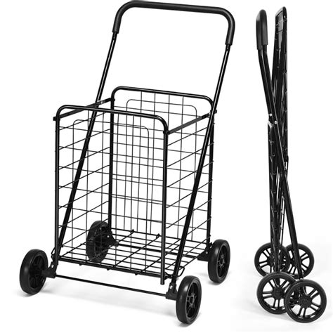 Yardi Yard Portable Folding Shopping Cart Utility for Grocery Laundry ...