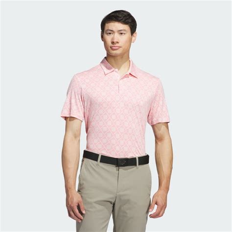 adidas Ultimate365 Tour HEAT.RDY Jacquard Polo Shirt - Pink | Free ...