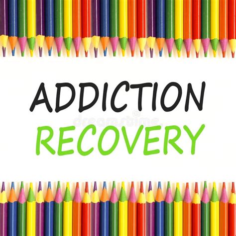 Addiction Recovery Symbol Concept Words Beautiful White Paper Colored ...