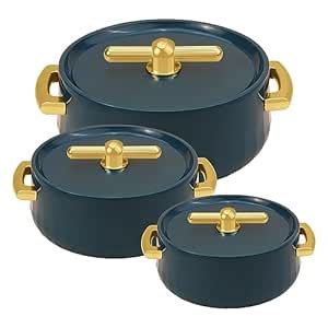Selvel Elegance Inner Steel Casserole Set of 3