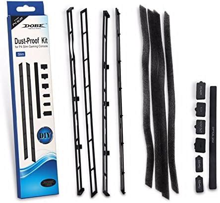 TCOS TECH PS4 Slim Dust Proof Kit Cover Case Mesh Jack Stopper Pack Kit ...