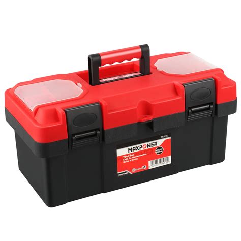 Maxpower Tool Box 16 Inch Plastic Small Tool Box With Latch ...