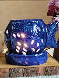 NIYARA Ceramic Electric Aroma Diffuser with 10 ML Aroma Oil Color Blue ...