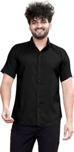 AENTIC FASHION Men Solid Casual Black Shirt - Buy AENTIC FASHION Men ...