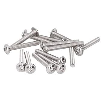 NEE Flanged Bolts, Flanged Button Head Screws Kit Corrosion Resistance ...