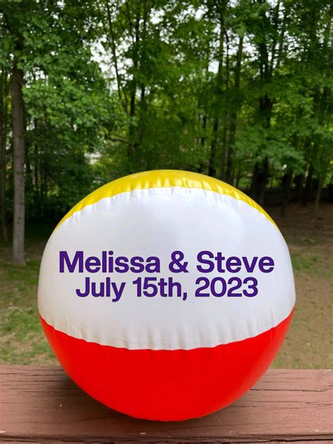 Personalized Wedding Beach Balls