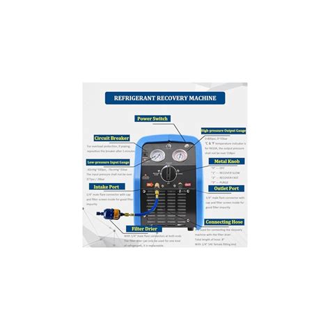 P PBAUTOS 1HP R1234YF R32 Refrigerant Recovery Machine, India | Ubuy