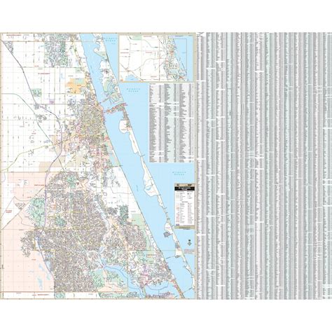 St. Lucie Co Florida Wall Map » Shop City & County Maps | Wall maps ...