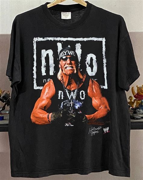 Hulk Hogan Remake Unisex Short Sleeve nWo 90s Design T shirt,Black ...