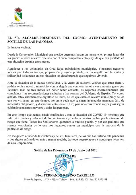CARTA VECINOS