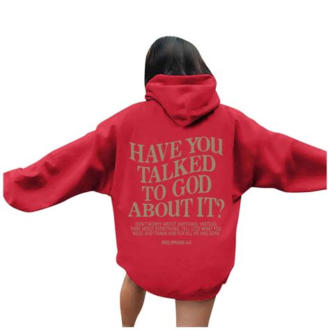 Womens Hoodies Long Sleeve Pullover Hoodie Oversized Sweatshirt for ...