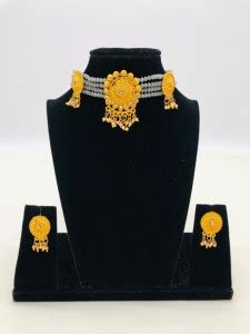 SKP Alloy Gold-plated Gold Jewellery Set Price in India - Buy SKP Alloy ...