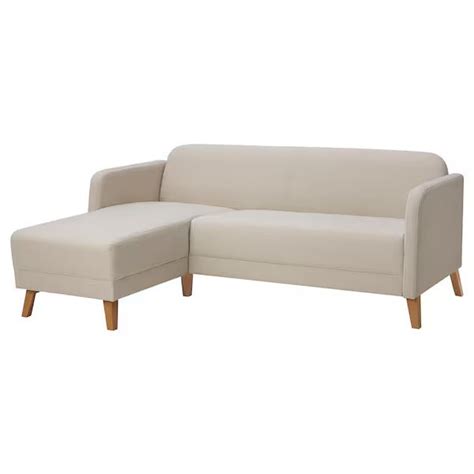 IKEA Linanas 3 seat sofa with chaise longue vissle beige — EachDayKart