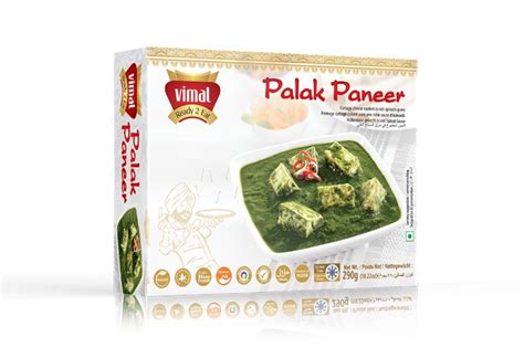Frozen Palak Paneer - Frozen Foods - Vivek Agro Products
