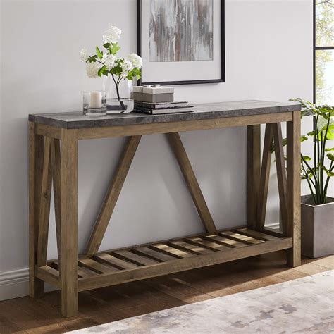 Buy Walker Edison Modern Farmhouse Accent Entryway Table Entry Table ...