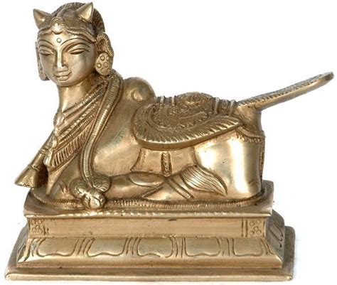 Aone India Kamadhenu The Wish-Fulfilling Cow - Brass Sculpture + Cash ...
