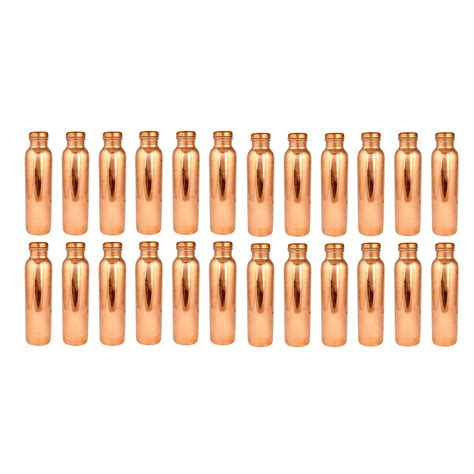 Pure Copper Tamba Bottle 1 Litre - A Jaipur Artisan Handcrafted Leak ...