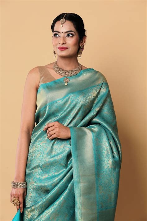 Buy Eastern Blue Gold Sualkuchi Assam Silk Saree - House Of Elegance ...