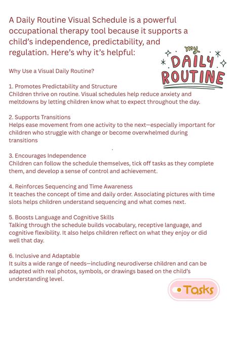 Image result for Visual Routine Template