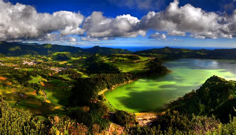 #832446 4K, Azores, Portugal, Scenery, Fields, Forests, Hill - Rare ...