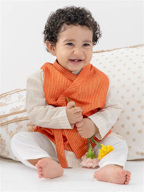 Yellow Cotton Lurex Suit - Set of 3