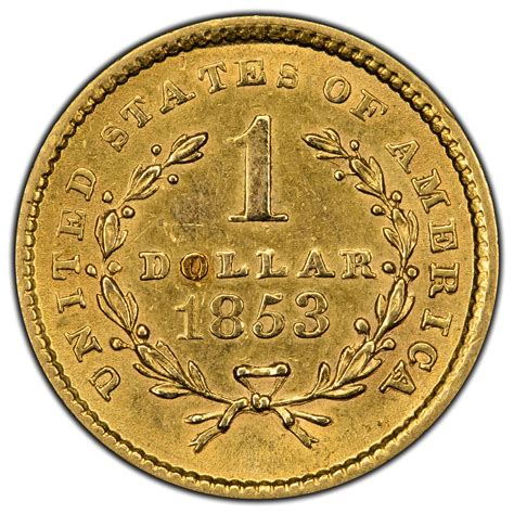 SOLD United States 1853 $1 One Dollar Gold Coin - The Toronto Coin Shop