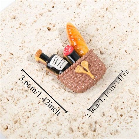 9pcs/10pcs/12pcs New Refrigerator Magnets DIY Accessories, Bread/Food ...