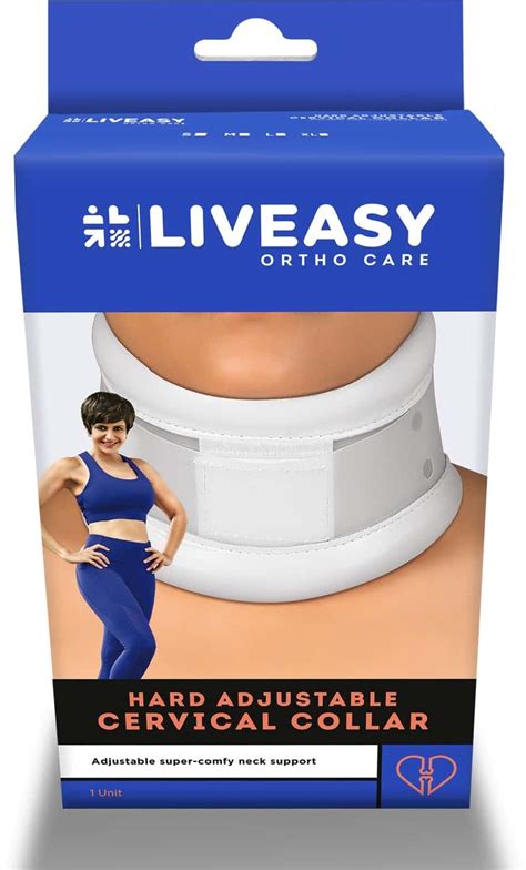 Buy LIVEASY ORTHO CARE HARD ADJUSTABLE CERVICAL COLLAR LARGE Online ...