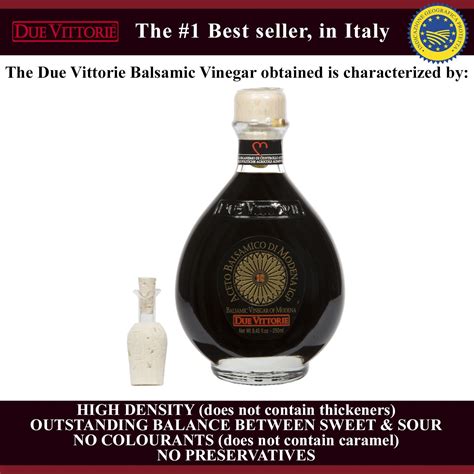Buy Due Vittorie Oro Gold, Barrel Aged Balsamic Vinegar of Modena IGP ...