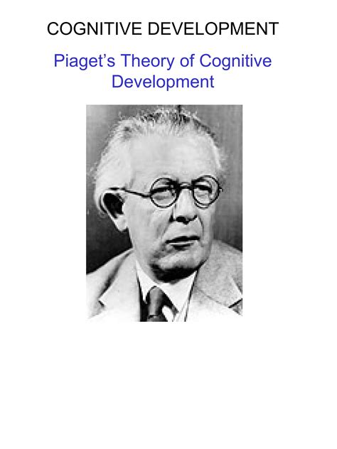 cognitive development stages jean piaget.ppt