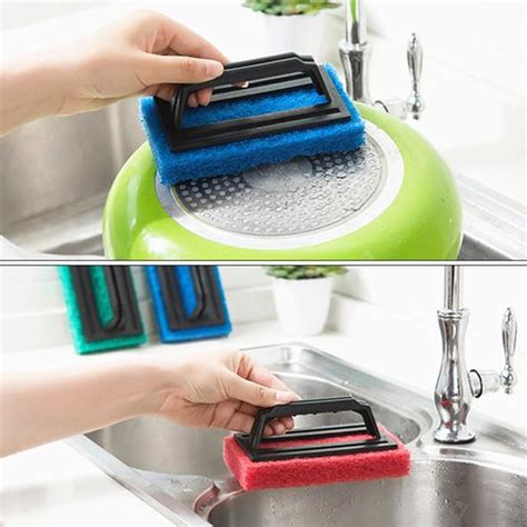 3408 Tile cleaning multipurpose scrubber Brush with handle - DeoDap