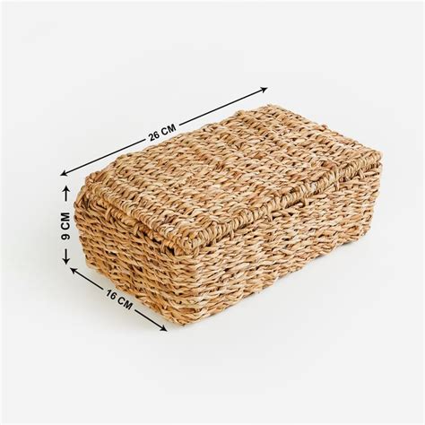Buy Wilton Iron and Seagrass Storage Box from Home Centre at just INR 799.0