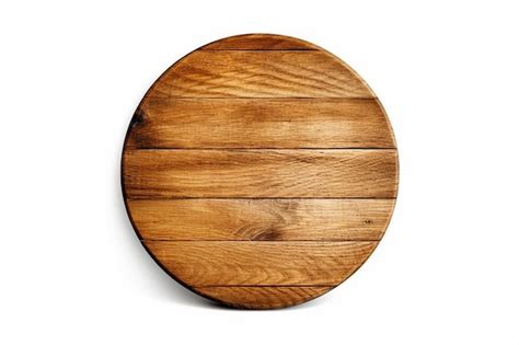 Panneau rond en bois isolé sur fond blanc, vue de face | Image Premium ...