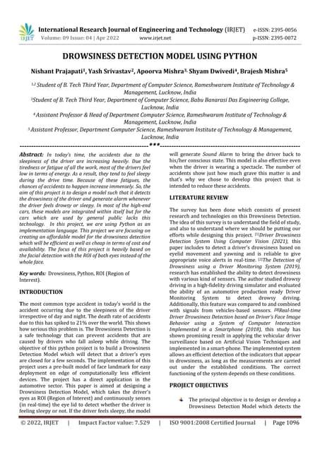 Image result for Drowsiness Detection Python