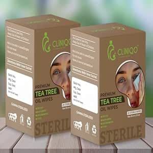 Cliniqo Premium Tea Tree Oil Wipes – Sterile – Soothes Dry Eyes ...